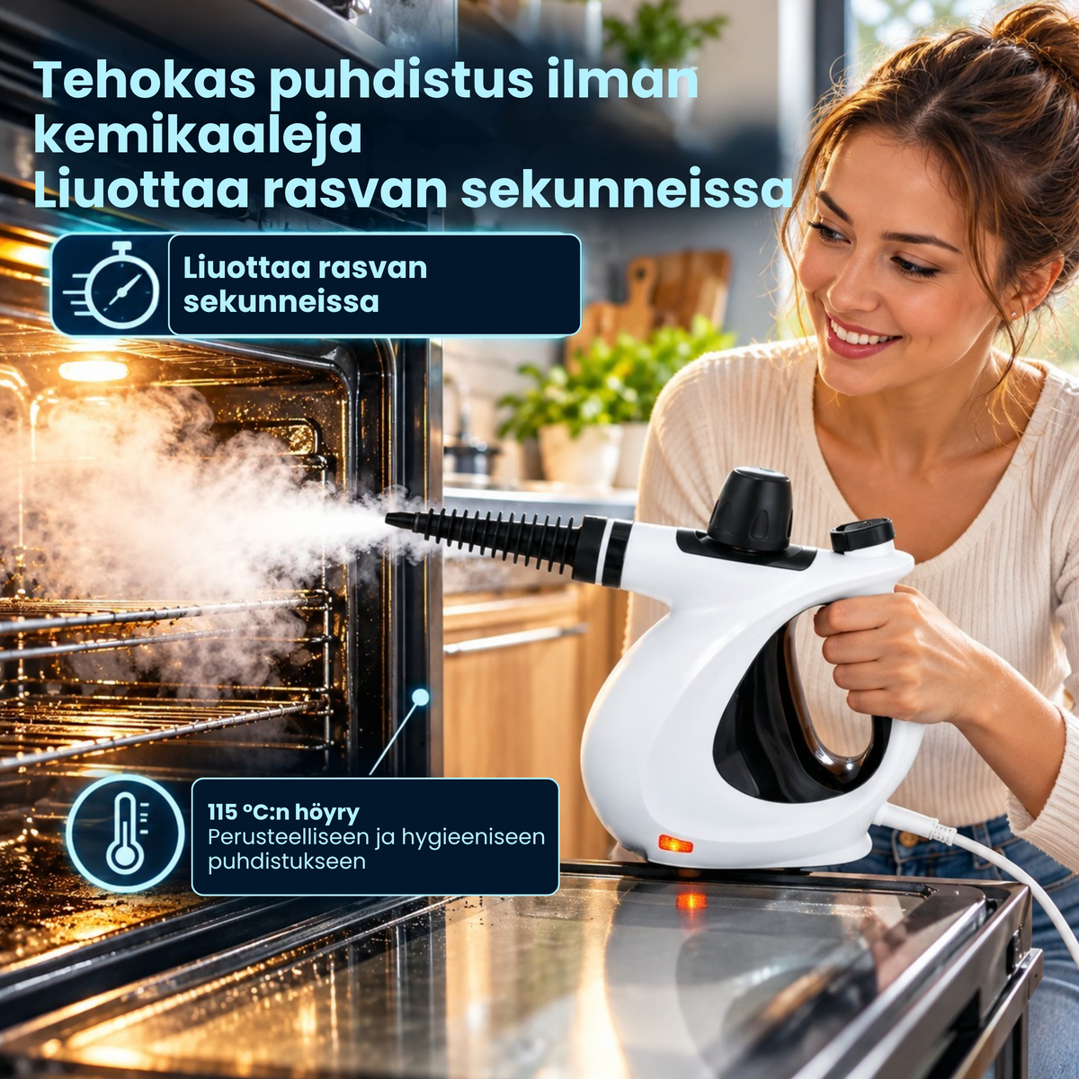 PureSteam™ | Pinttynyt lika irti kuumalla painehöyryllä