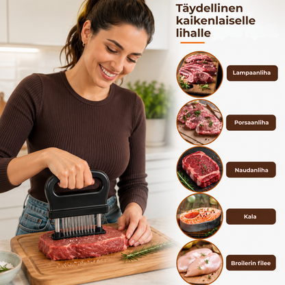 TenderPro™ | Lihanmureuttaja, jossa on 48 ruostumattomasta teräksestä valmistettua terää