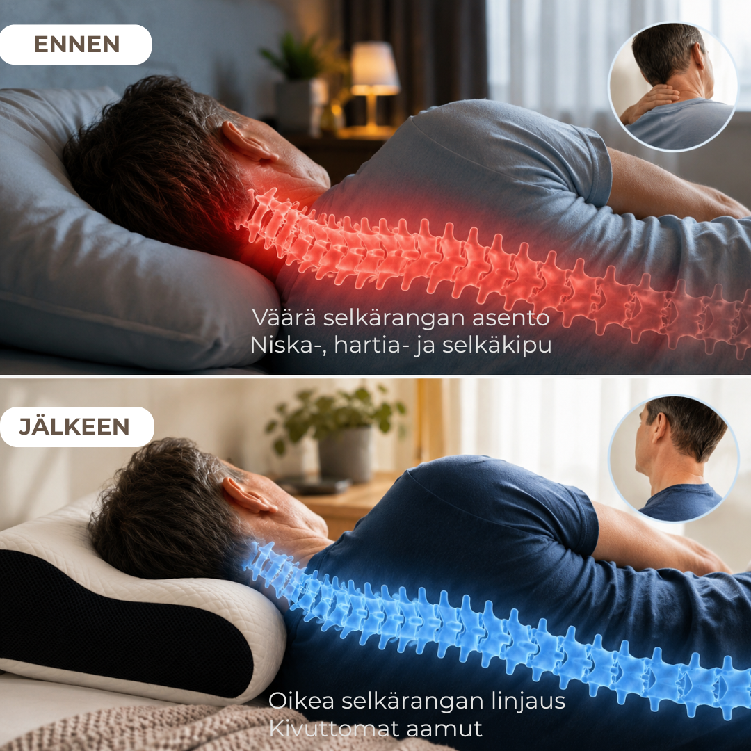 ErgoPillow™ | Anna niskallesi tuki, jota se on kaivannut joka yö
