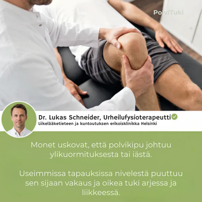 PolviTuki | Vakaa tuki ja vapaa liikkuvuus