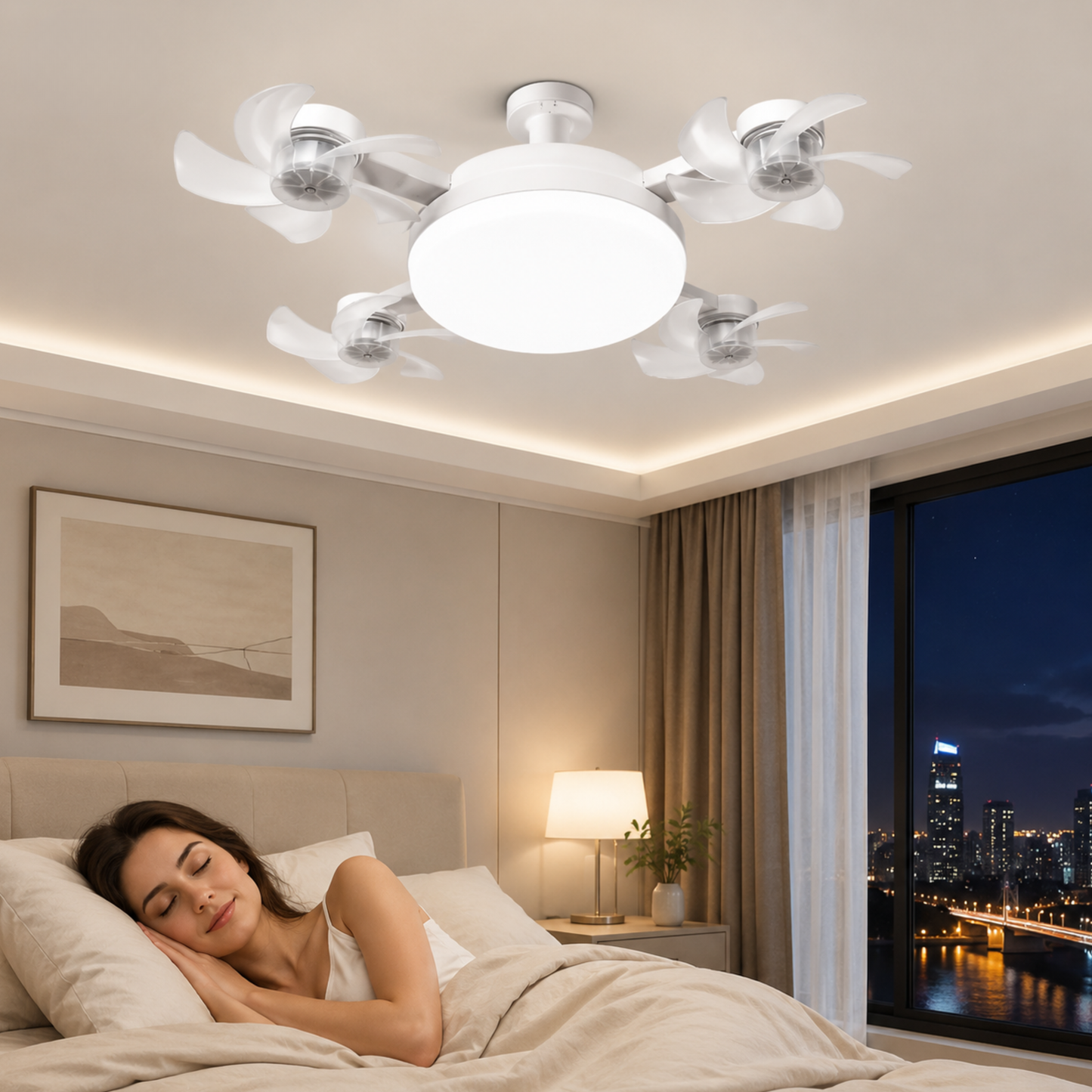 AirCrown™ | LED, E27-kanta ja tyylikäs kattovalaisinmuotoilu