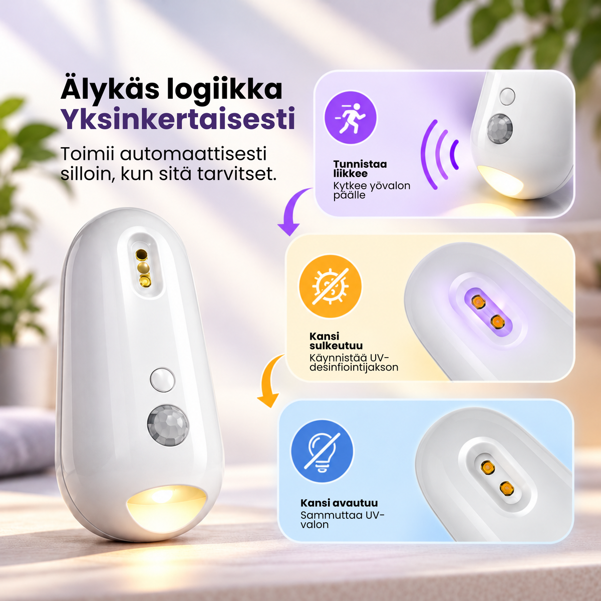 PuhdasValo | Puhtaampi WC ja helpommat yölliset vessakäynnit