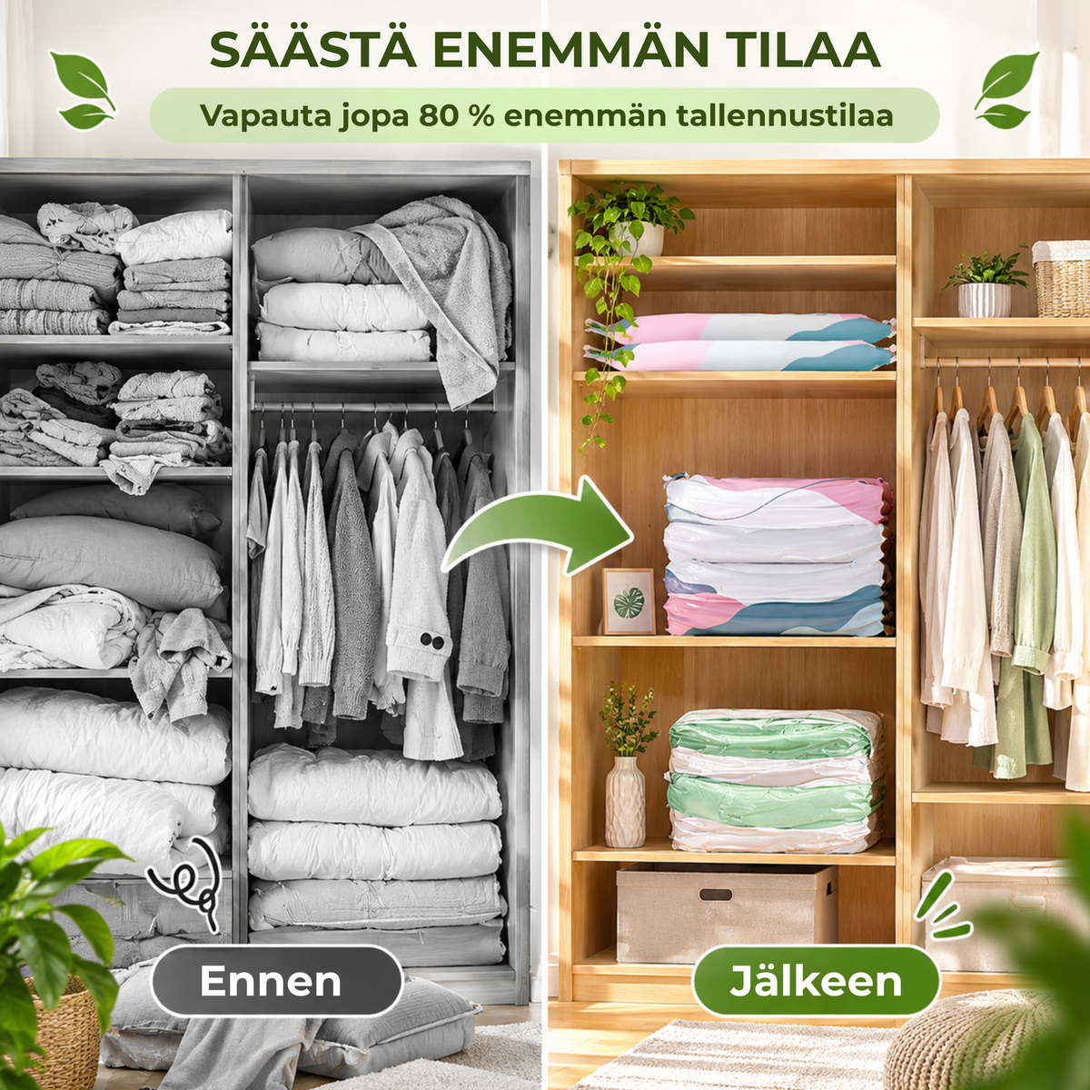 SpaceSaver™ | Fiksumpi tapa säilyttää sesonkivaatteet