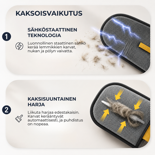 FurAway™ | Poista lemmikkien karvat nopeasti ilman rullia ja sotkua