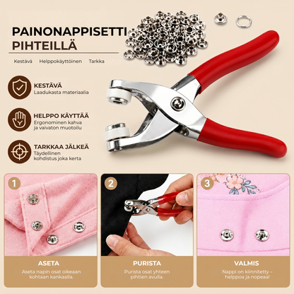 ButtonPro™ | Nappityökalu – Kiinnitä napit täydellisesti sekunneissa