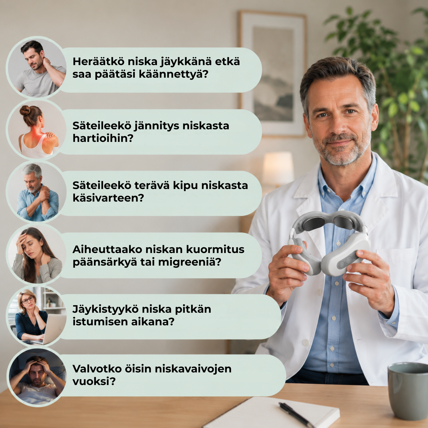Neckiva™ | Syvää rentoutusta lämmöllä niskalle ja hartioille