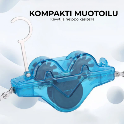 CleanRide™ | uhdas ketju minuutissa, ilman likaisia käsiä.