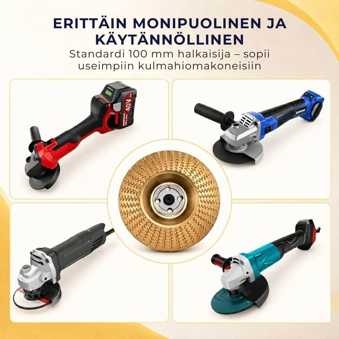 CarveDisc Pro™ | Puuntyöstölaikka kulmahiomakoneeseen