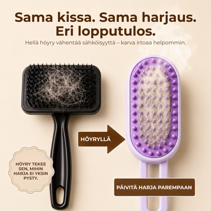 HöyryHarja™ | Kerää irtokarvat ennen kuin ne leviävät kotiin