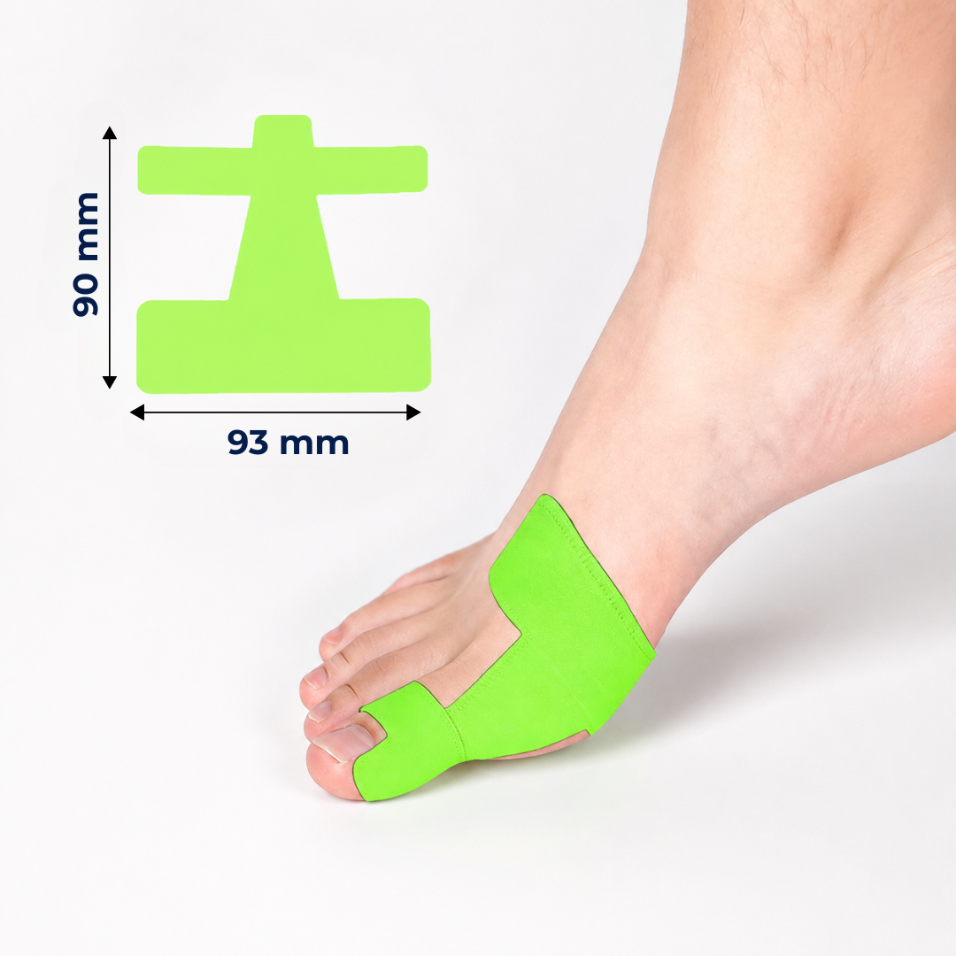 AlignTape™ | Valmiiksi leikattu elastinen kinesioteippi hallux valgus -tukeen