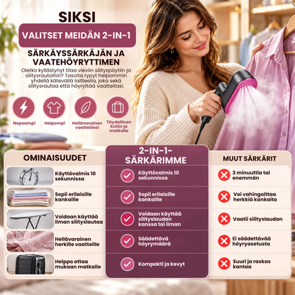 RyppyJahti | Sileät vaatteet nopeasti ilman silityslautaa