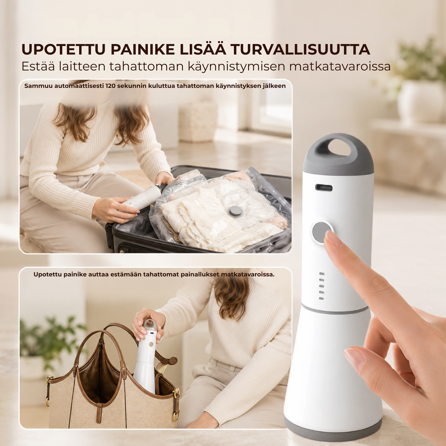 ReiseKompress™ | Matkakäyttöön tarkoitettu vakuumikompressiosarja