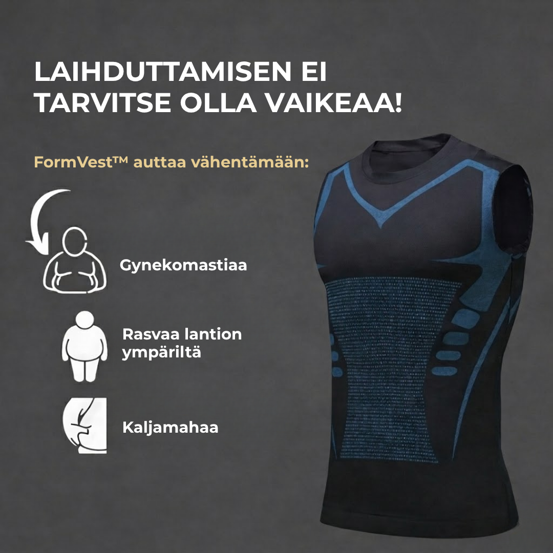 FormVest™ | Sano hyvästit huonolle ryhdille ja ei-toivotulle rasvalle.