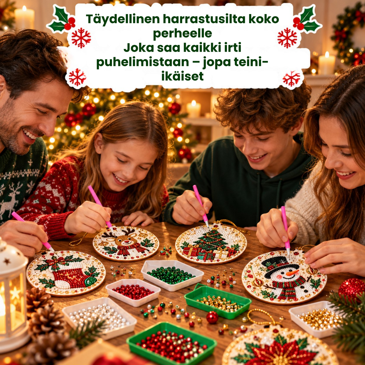 Joulukoristeet Timanteilla™ | Tee joulukuusestasi tänä vuonna oikeasti omannäköisesi