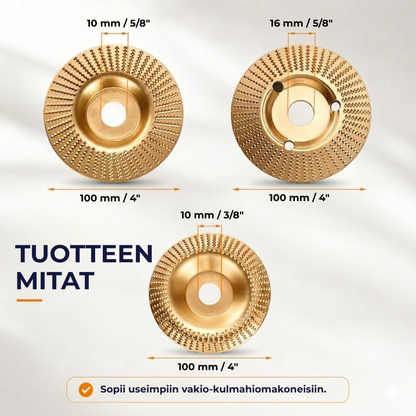 CarveDisc Pro™ | Puuntyöstölaikka kulmahiomakoneeseen