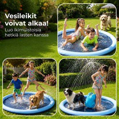 SplashPlay™ | Pidä koirasi viileänä kuumina kesäpäivinä – ilman suurta uima-allasta tai sotkua.