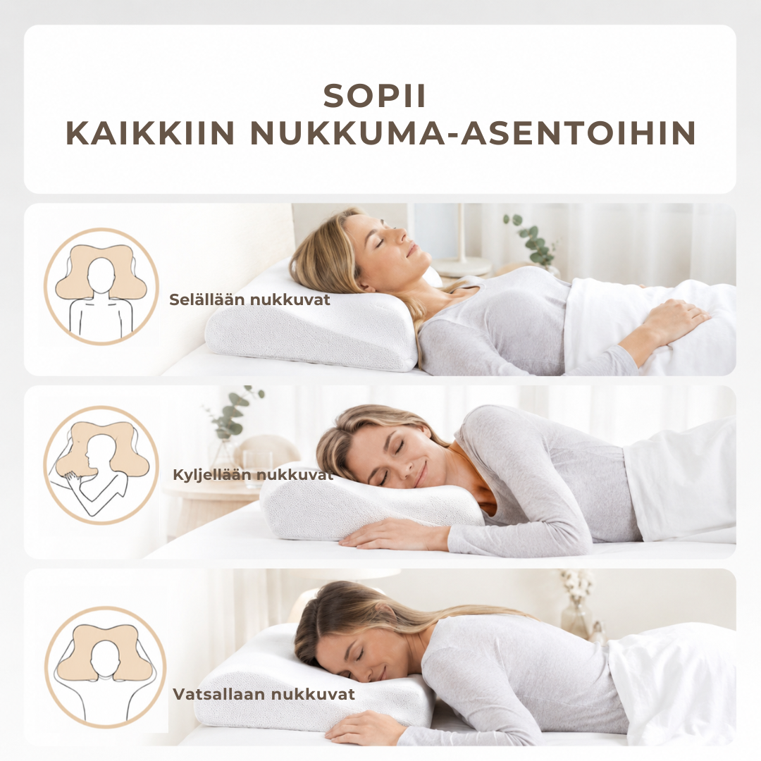 ErgoPillow™ | Anna niskallesi tuki, jota se on kaivannut joka yö