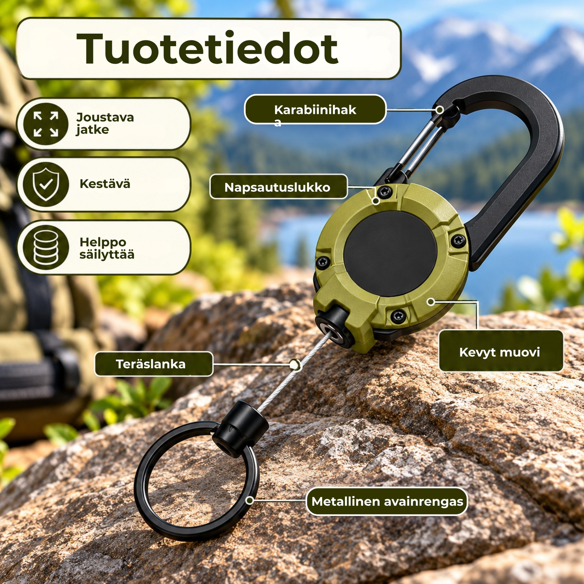 ClipReach™ | Avaimet aina käden ulottuvilla