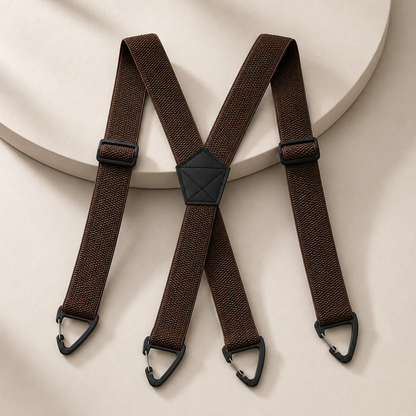 GripSuspenders™ | Justerbare seler med krokfester som holder buksene på plass hele dagenön ja vapaa-aikaan
