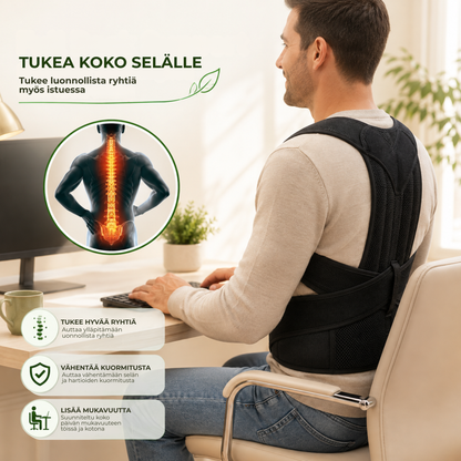 SpineSupport™ | Säädettävä selkätuki parempaan ryhtiin