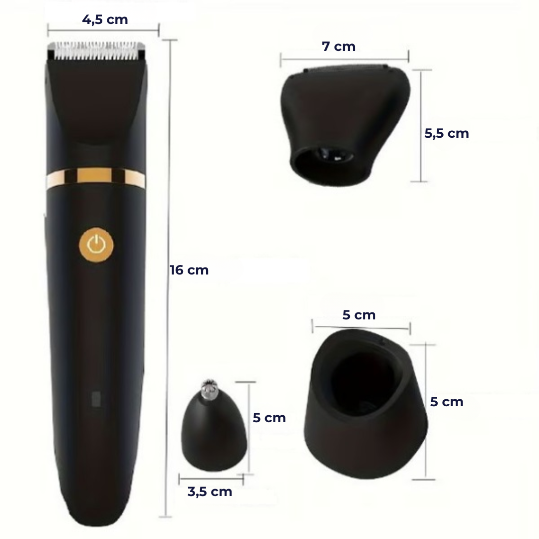 GroomMate™ | Vedenkestävä 3-in-1-trimmeri koko vartalolle