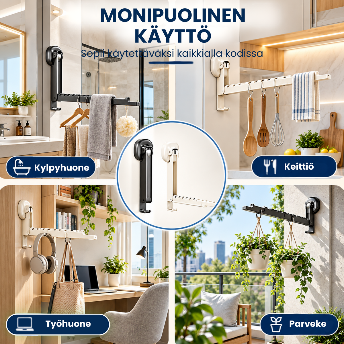 Taitio™ | Lisää kuivaustilaa vähemmällä lattiatilalla