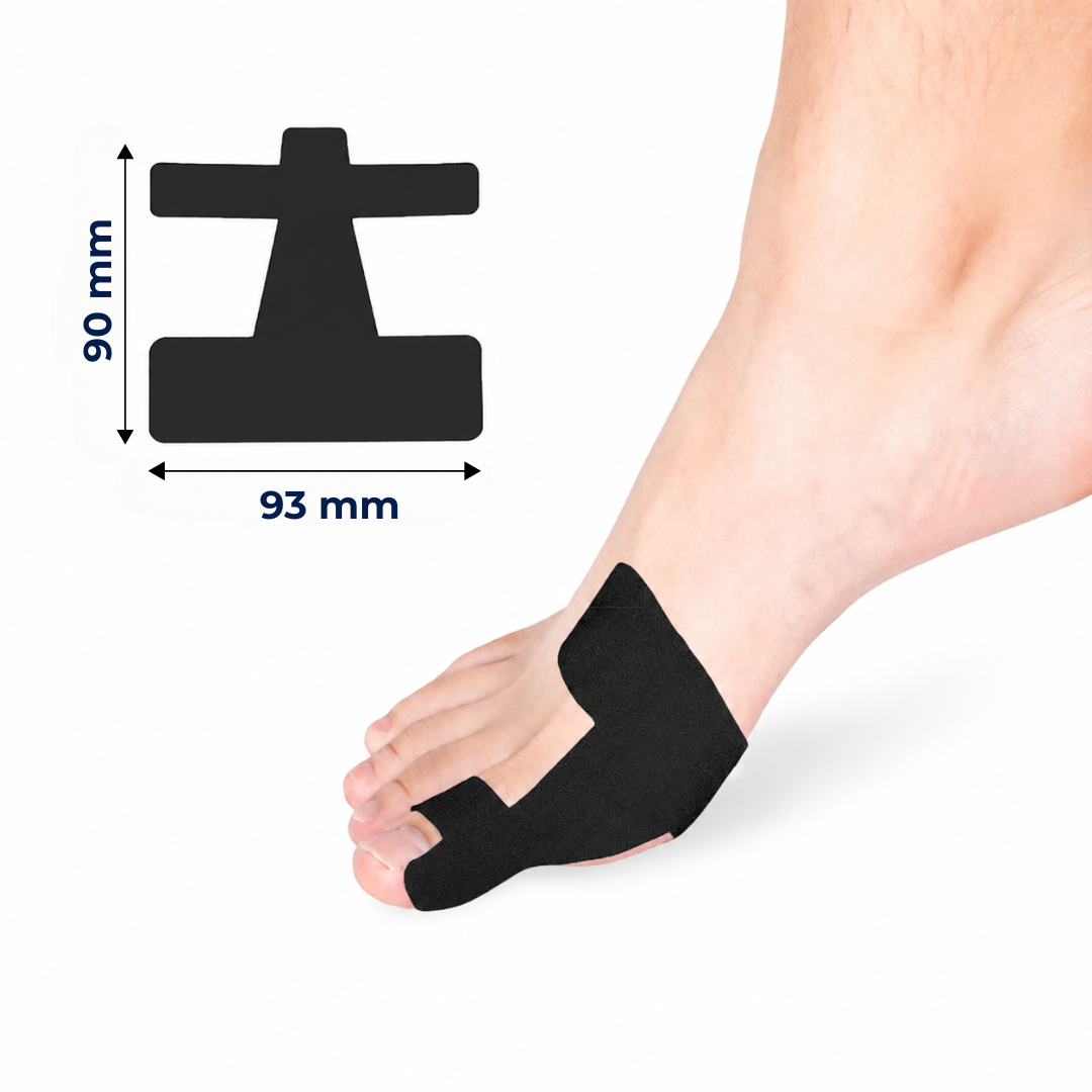 AlignTape™ | Valmiiksi leikattu elastinen kinesioteippi hallux valgus -tukeen