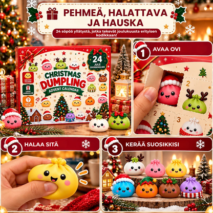 DumplingJoulu™ | Uusi squishy joka päivä jouluun asti