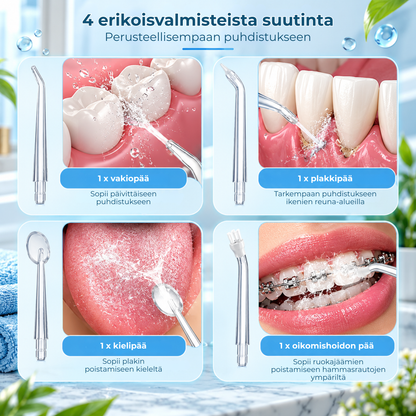 AquaFloss™ | Tehokkaampi puhdistus hampaiden väleihin