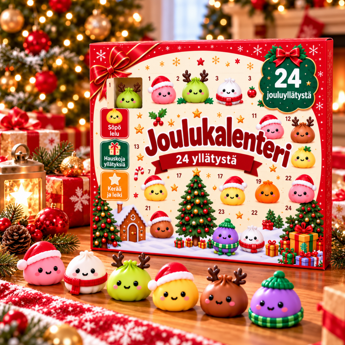 DumplingJoulu™ | Uusi squishy joka päivä jouluun asti
