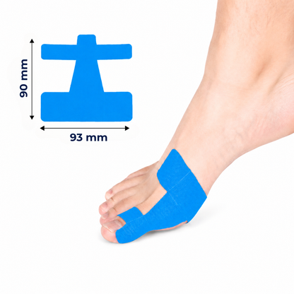 AlignTape™ | Valmiiksi leikattu elastinen kinesioteippi hallux valgus -tukeen