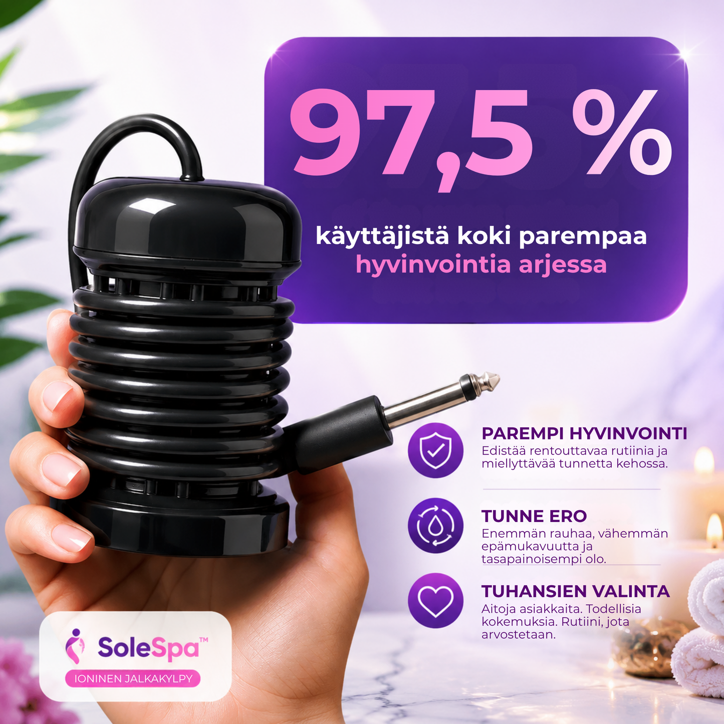 SoleSpa™ | Rentouttava jalkakylpy kotona vain 30 minuutissa