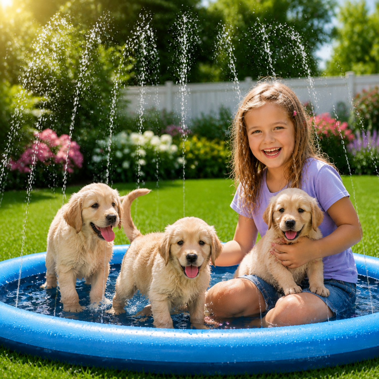 SplashPlay™ | Pidä koirasi viileänä kuumina kesäpäivinä – ilman suurta uima-allasta tai sotkua.