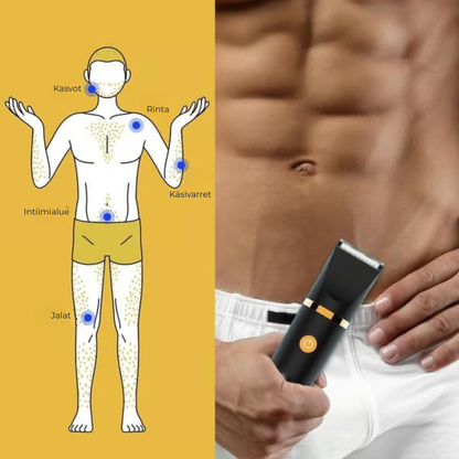 GroomMate™ | Vedenkestävä 3-in-1-trimmeri koko vartalolle