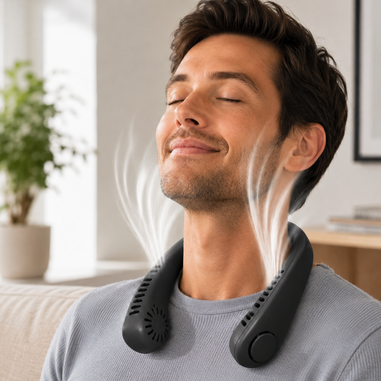 NeckBreeze™ | Kannettava ladattava niskatuuletin välittömään viilennykseen!