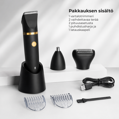 GroomMate™ | Vedenkestävä 3-in-1-trimmeri koko vartalolle