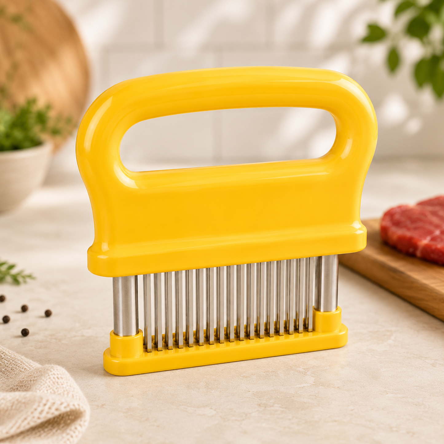 TenderPro™ | Lihanmureuttaja, jossa on 48 ruostumattomasta teräksestä valmistettua terää