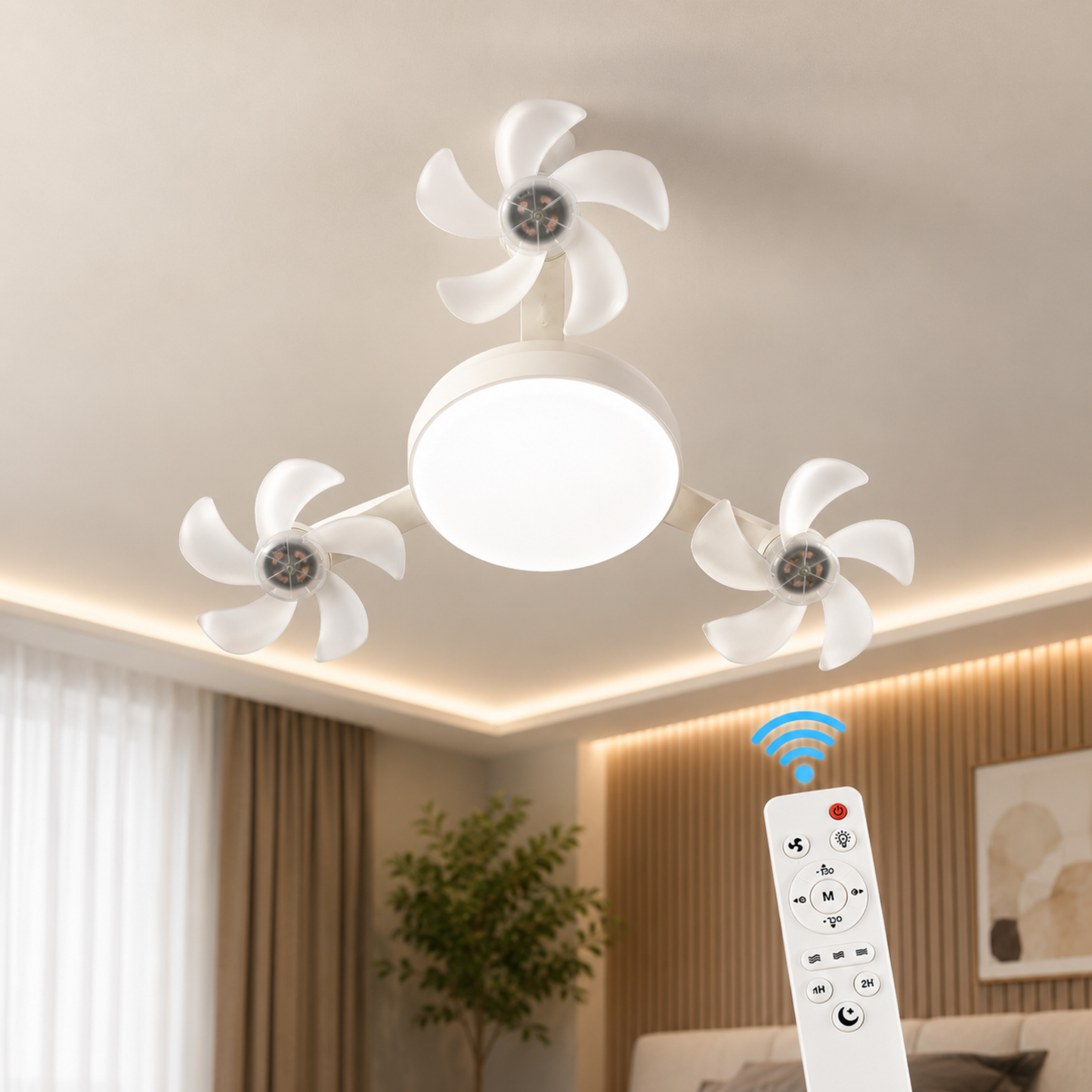 AirCrown™ | LED, E27-kanta ja tyylikäs kattovalaisinmuotoilu