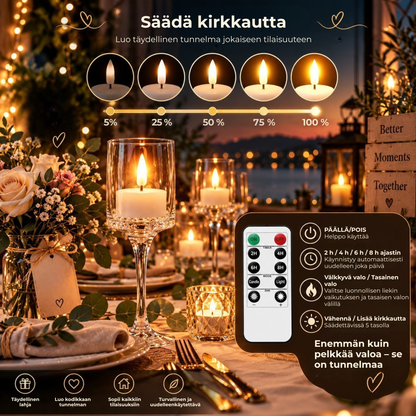 LED Tuikut™ | Turvallisempi tapa luoda kynttilätunnelmaa kotiin