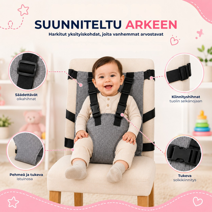SeatGuard™ | Kannettavat turvavaljaat lastenistuimeen