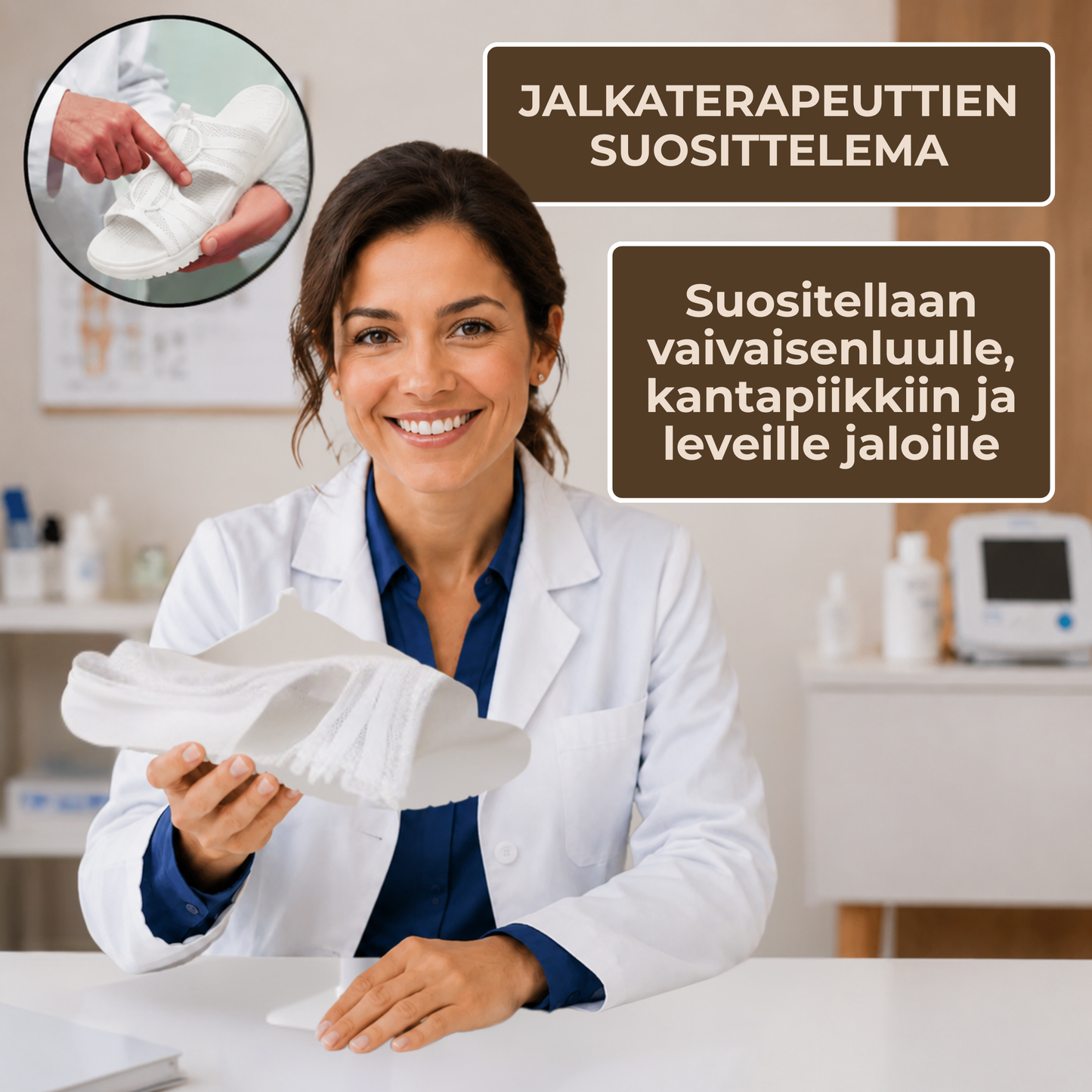 GentleStride™ | Mukavat tossut leveille ja herkille jaloille