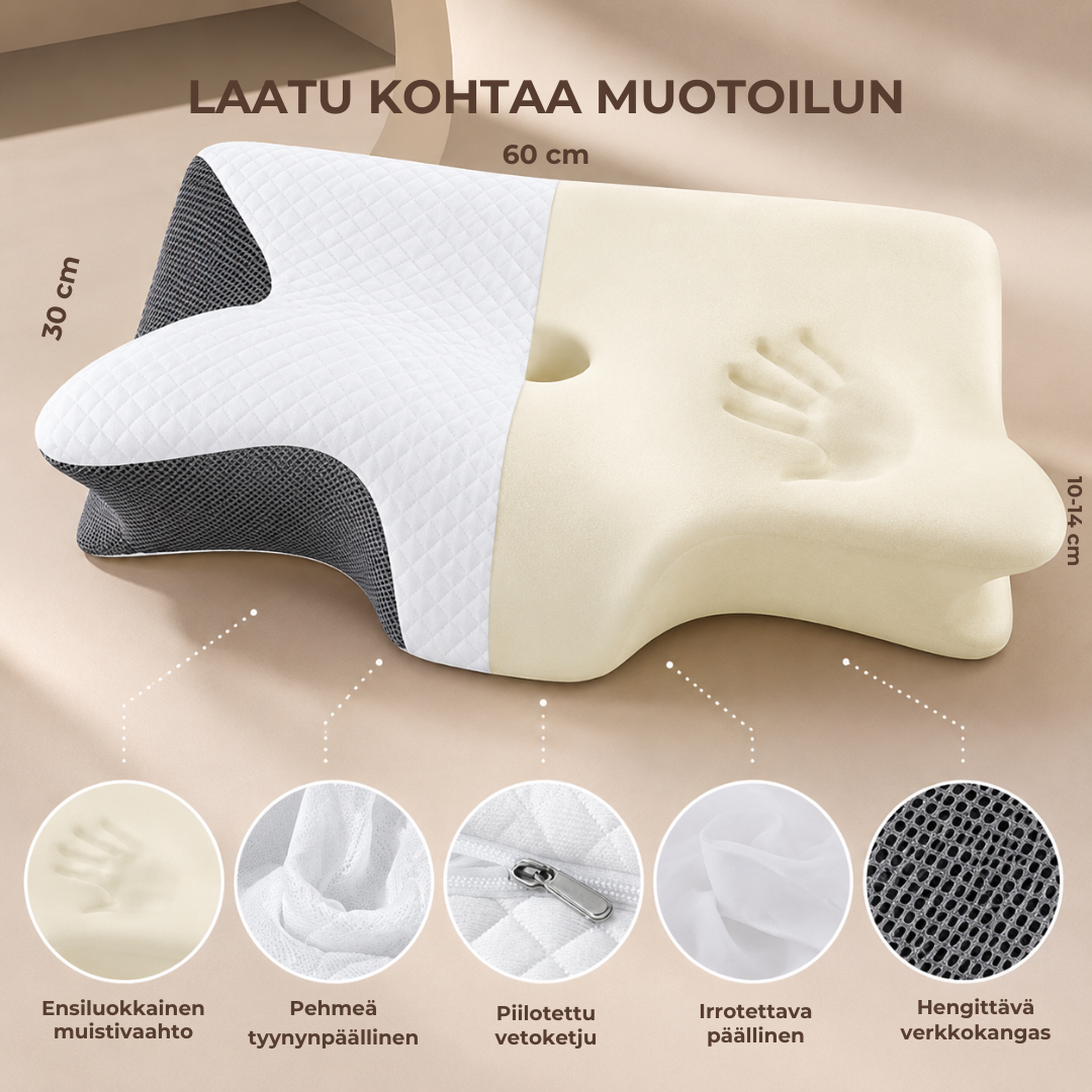 ErgoPillow™ | Anna niskallesi tuki, jota se on kaivannut joka yö