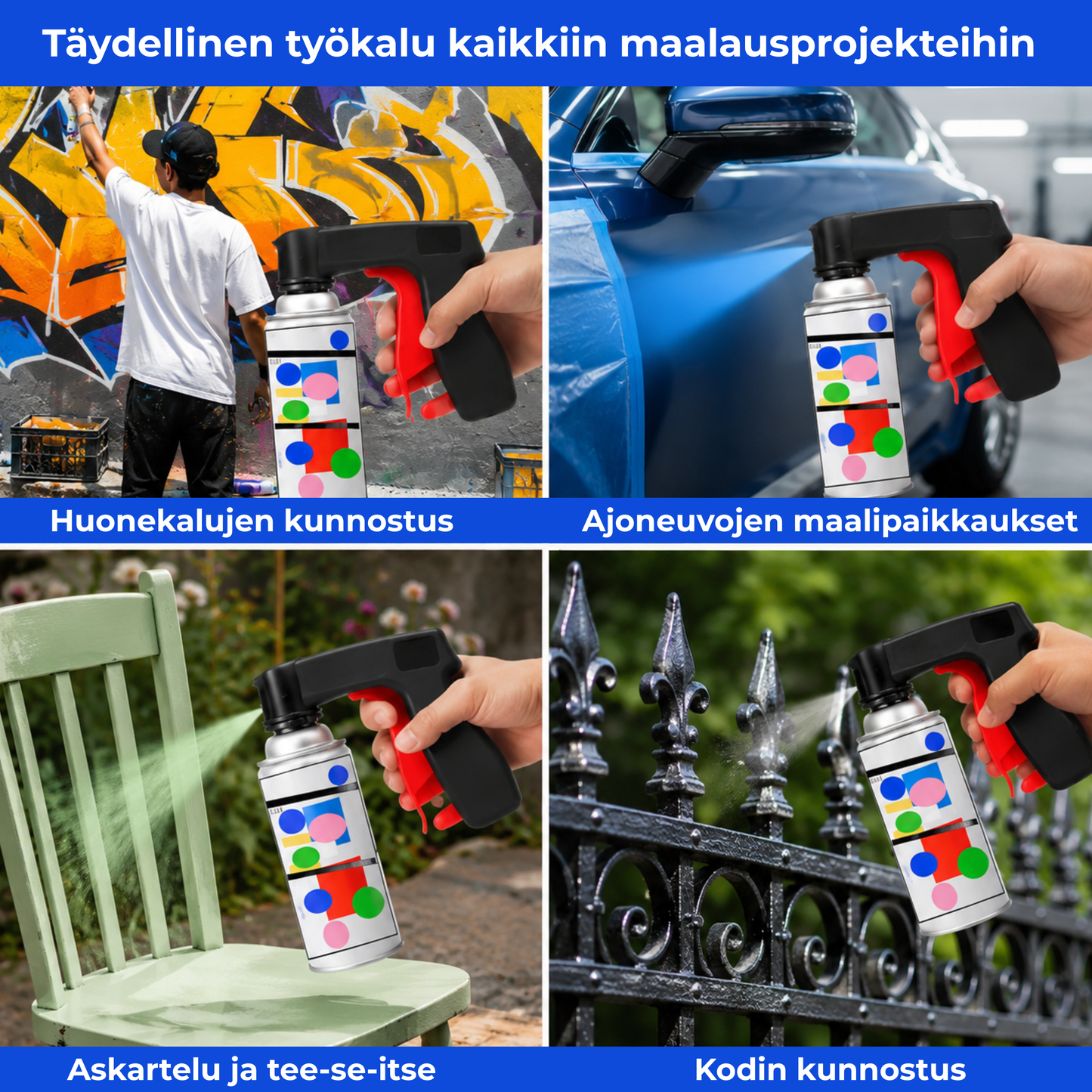 TarkkaSuihku™ | Saat siistimmän maalausjäljen ilman väsyneitä sormia