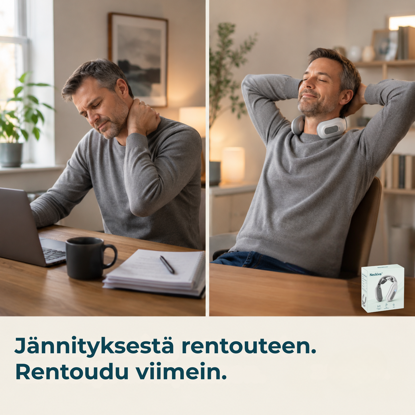 Neckiva™ | Syvää rentoutusta lämmöllä niskalle ja hartioille