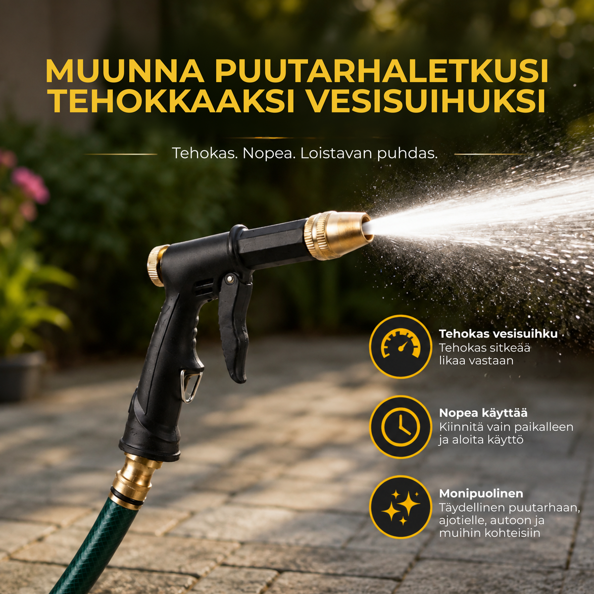 HoseJet™ | Muuta letkusi tehokkaammaksi puhdistustyökaluksi