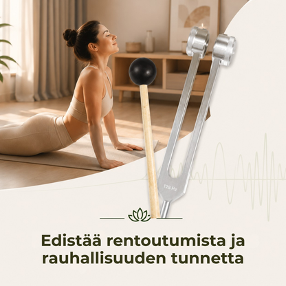 TerapiaÄänirauta 128 Hz™ | Käytännöllinen työkalu rentoutumiseen ja kehon tuntemiseen