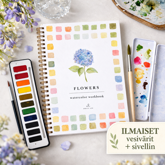 Akvarella™ | Löydä akvarellimaalauksen rauha – askel askeleelta