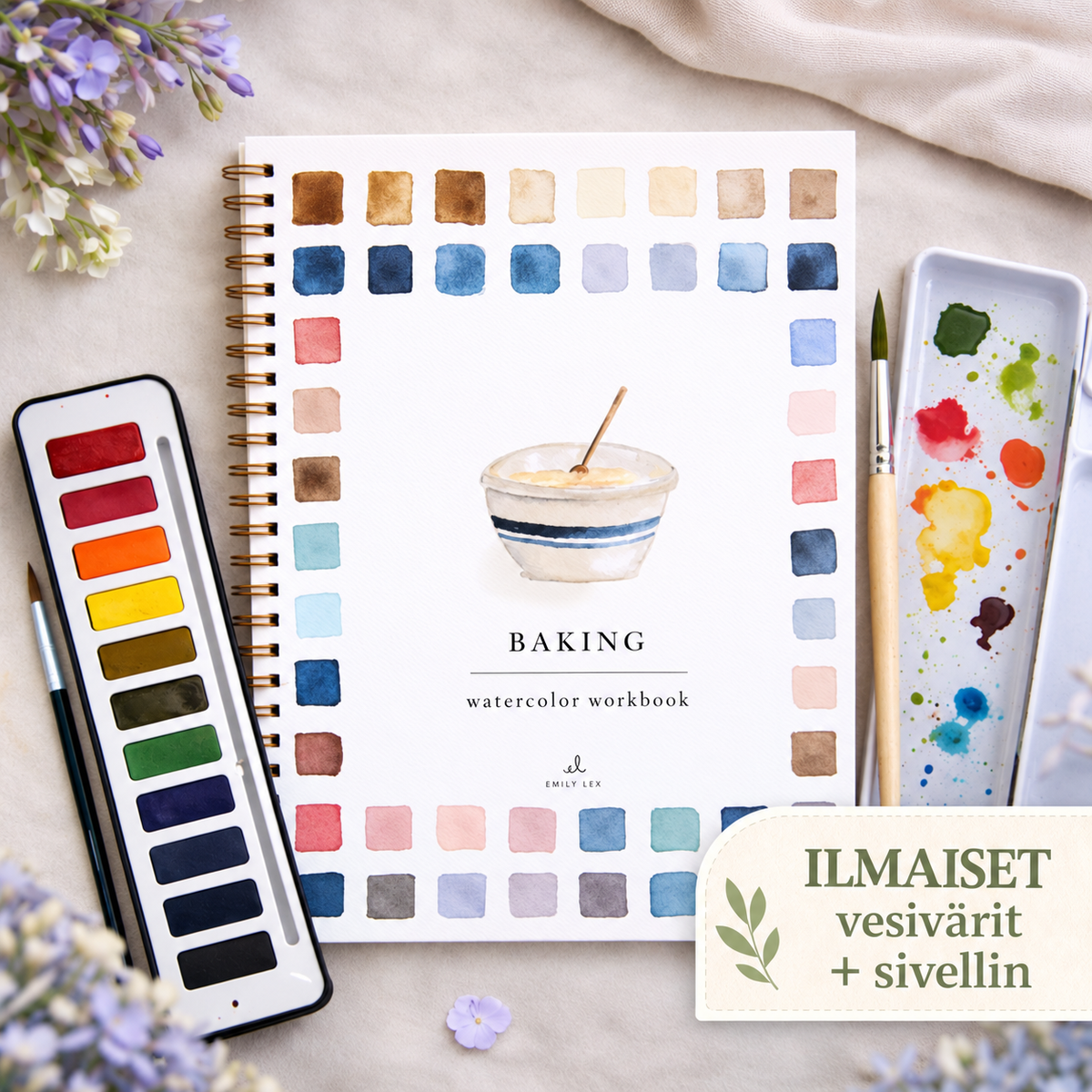 Akvarella™ | Löydä akvarellimaalauksen rauha – askel askeleelta